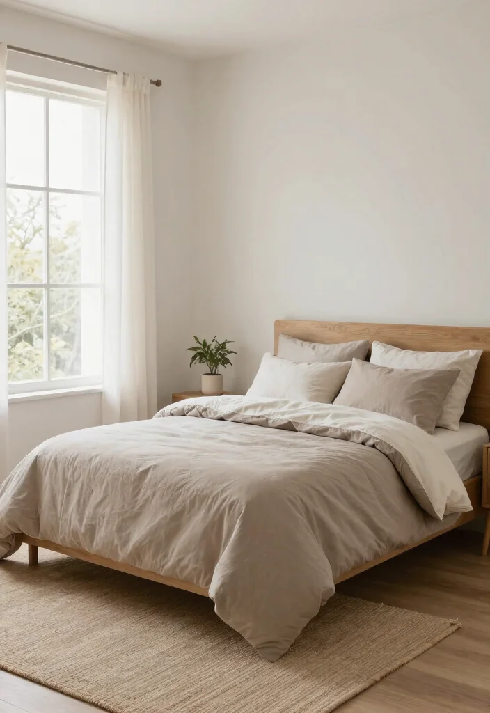14 Farmhouse Bedding Set Ideas That Feel Cozy Without Looking Cluttered 9 14 Farmhouse Bedding Set Ideas That Feel Cozy Without Looking Cluttered - 8. Neutral Tones and Minimal Design 1