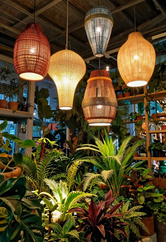 14 High Ceiling Lighting Ideas That Actually Light the Room 14 14 High Ceiling Lighting Ideas That Actually Light the Room - 13. Artistic Lighting for Creative Expressions 1