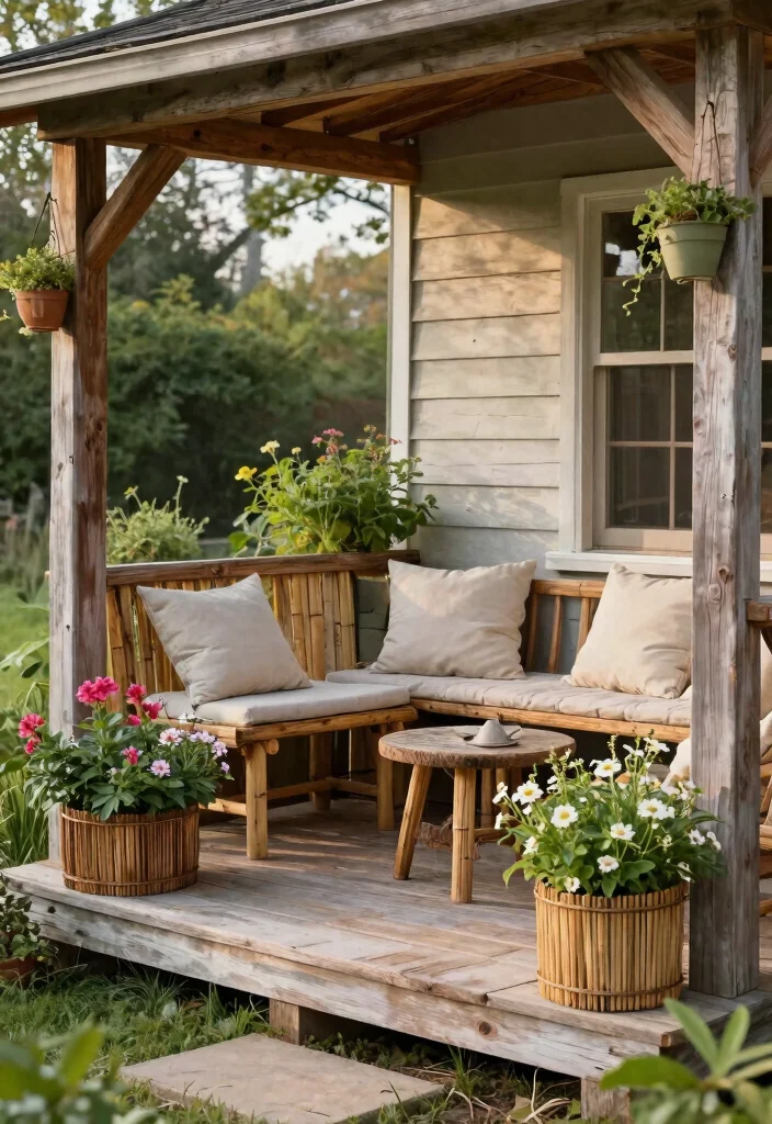 14 Small Front Porch Decor Ideas That Make a Tiny Entry Feel Welcoming 8 14 Small Front Porch Decor Ideas That Make a Tiny Entry Feel Welcoming - 7. Sustainable Material Choices 1