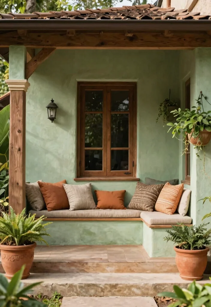 14 Small Front Porch Decor Ideas That Make a Tiny Entry Feel Welcoming 10 14 Small Front Porch Decor Ideas That Make a Tiny Entry Feel Welcoming - 9. Earthy Color Palettes 1