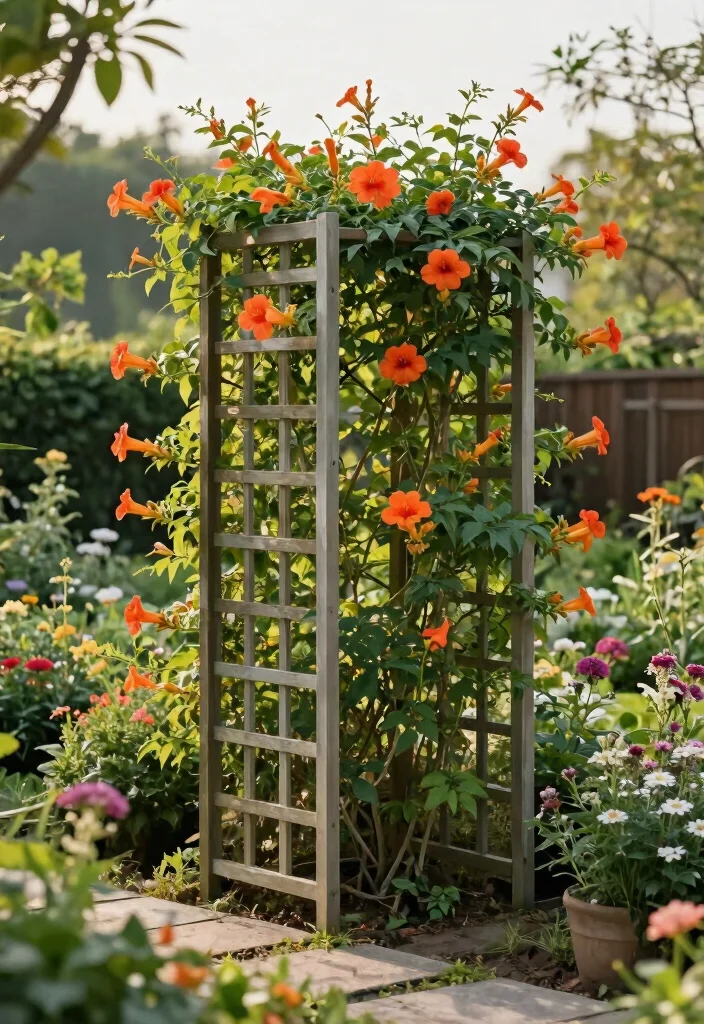 14 Wall Trellis Ideas That Support Heavy Climbing Vines 14 14 Wall Trellis Ideas That Support Heavy Climbing Vines - 13. Garden Screen Trellis 1