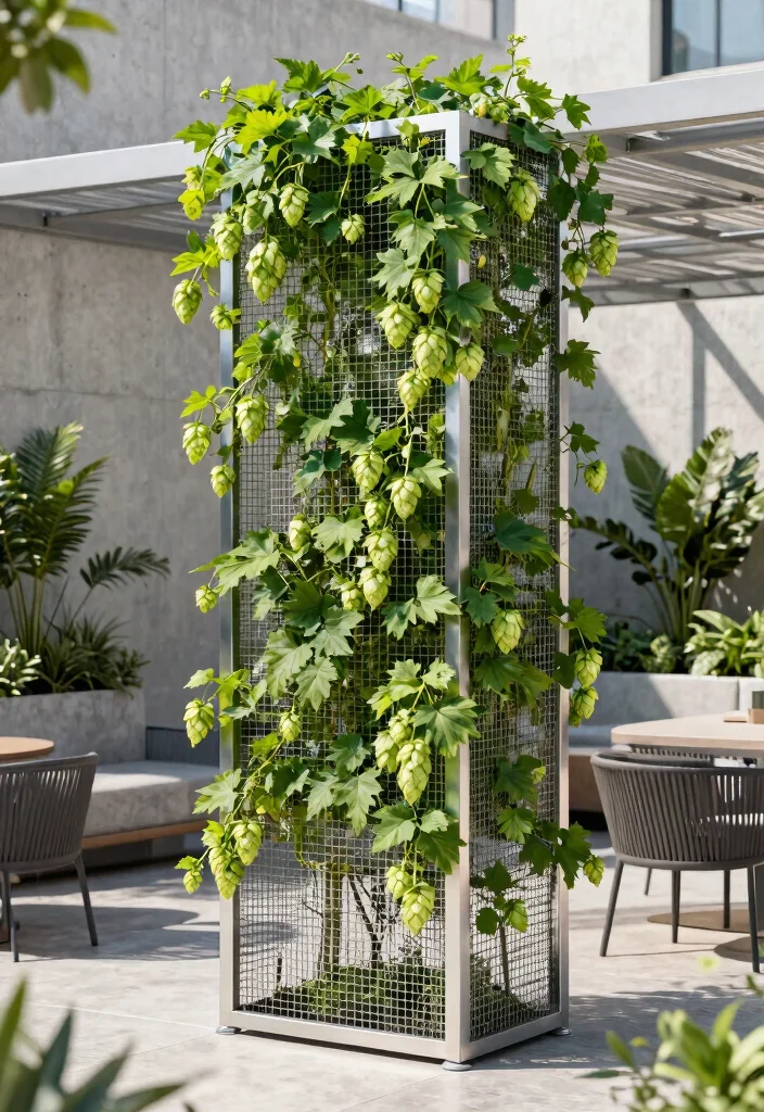 14 Wall Trellis Ideas That Support Heavy Climbing Vines 3 14 Wall Trellis Ideas That Support Heavy Climbing Vines - 2. Metal Mesh Trellis 1
