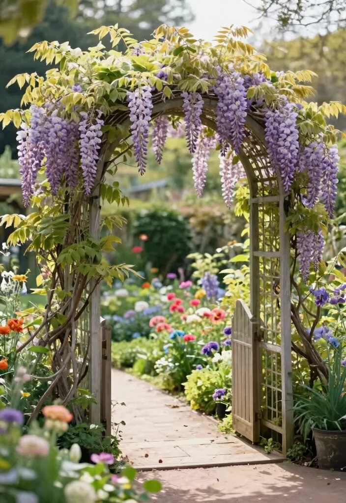14 Wall Trellis Ideas That Support Heavy Climbing Vines 6 14 Wall Trellis Ideas That Support Heavy Climbing Vines - 5. Archway Trellis 1