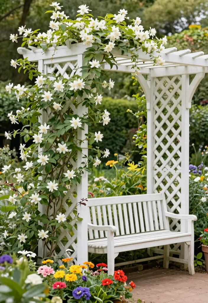 14 Wall Trellis Ideas That Support Heavy Climbing Vines 9 14 Wall Trellis Ideas That Support Heavy Climbing Vines - 8. Lattice Trellis 1