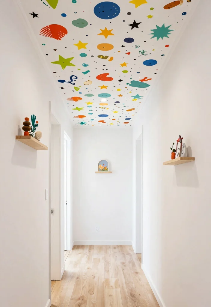 14 Wallpaper Ceiling Hallway Ideas That Make a Narrow Space Feel Taller 15 14 Wallpaper Ceiling Hallway Ideas That Make a Narrow Space Feel Taller - 14. Playful Whimsical Designs 1