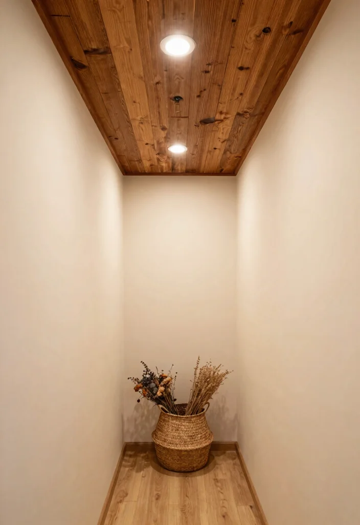 14 Wallpaper Ceiling Hallway Ideas That Make a Narrow Space Feel Taller 10 14 Wallpaper Ceiling Hallway Ideas That Make a Narrow Space Feel Taller - 9. Rustic Wood Paneling 1