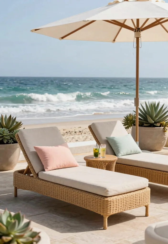 14 Wicker Patio Furniture Sets That Won't Fall Apart in Rain 3 14 Wicker Patio Furniture Sets That Won't Fall Apart in Rain - 2. Coastal Chic Wicker Lounge Chairs 1