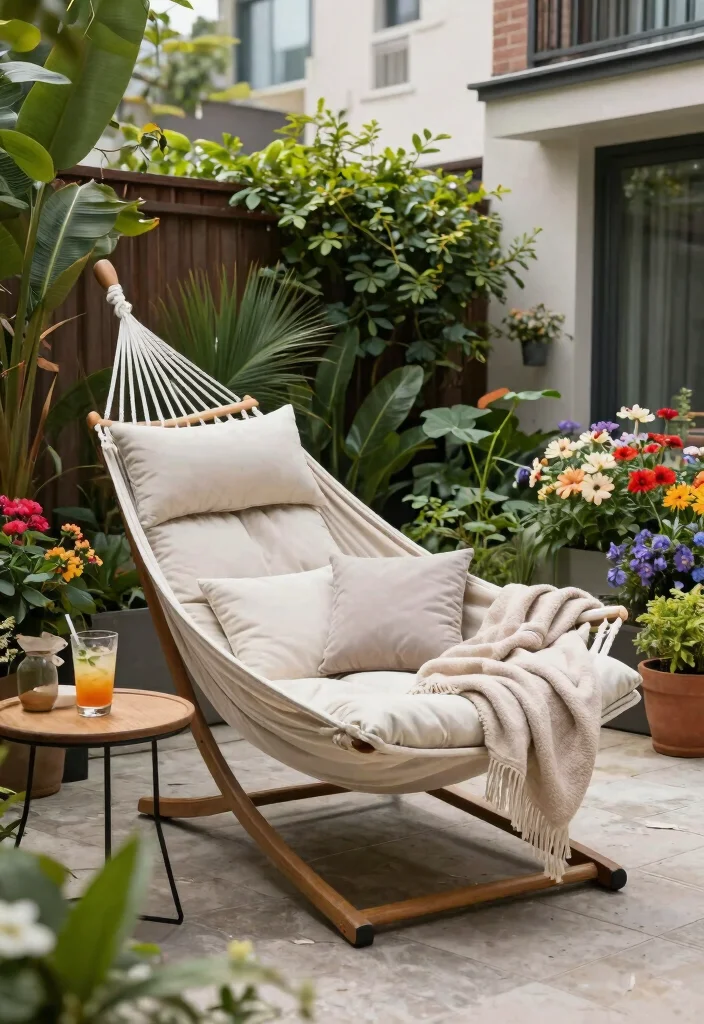 15 Backyard Hammock Ideas That Don't Need Two Perfect Trees 11 15 Backyard Hammock Ideas That Don't Need Two Perfect Trees - 10. Hammock Loungers for Ultimate Comfort 1