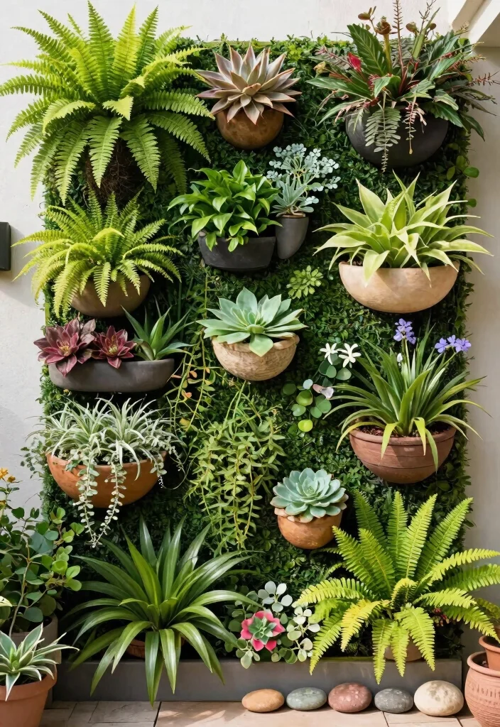 15 Garden Wall Planter Ideas That Hide Ugly Fences 2 15 Garden Wall Planter Ideas That Hide Ugly Fences - 1. Lush Vertical Garden 1