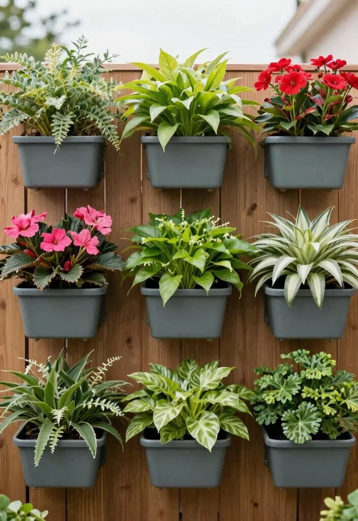 15 Garden Wall Planter Ideas That Hide Ugly Fences 16 15 Garden Wall Planter Ideas That Hide Ugly Fences - 15. Indoor/Outdoor Hybrid Planters 1