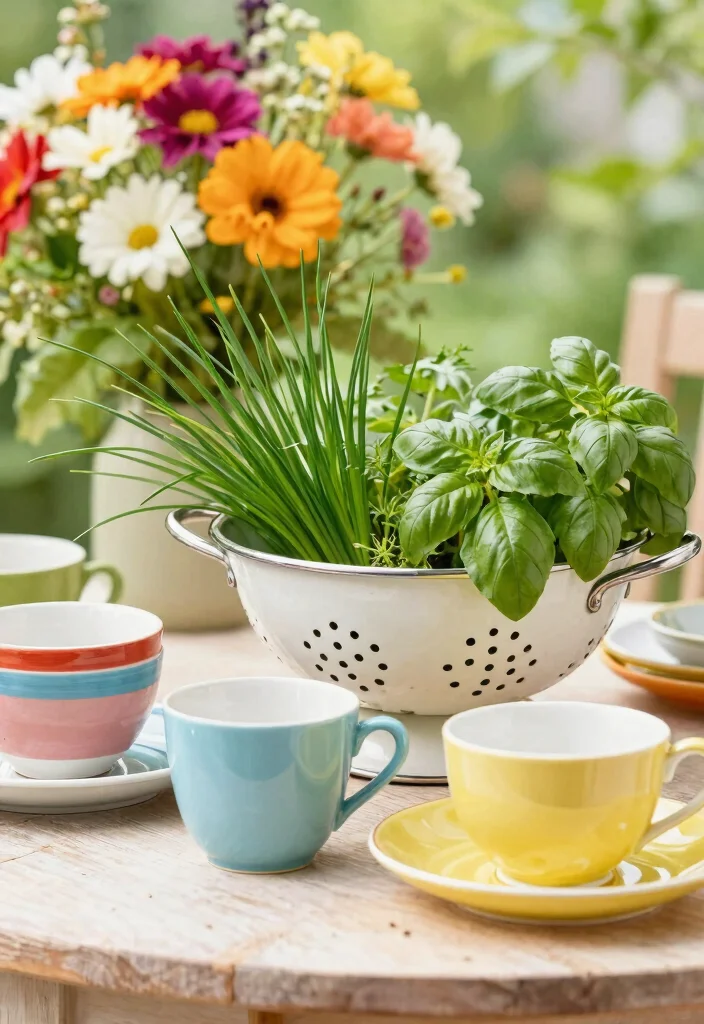 15 Herb Planter Box Ideas That Drain Well and Don't Rot 14 15 Herb Planter Box Ideas That Drain Well and Don't Rot - 13. Upcycled Kitchenware 1