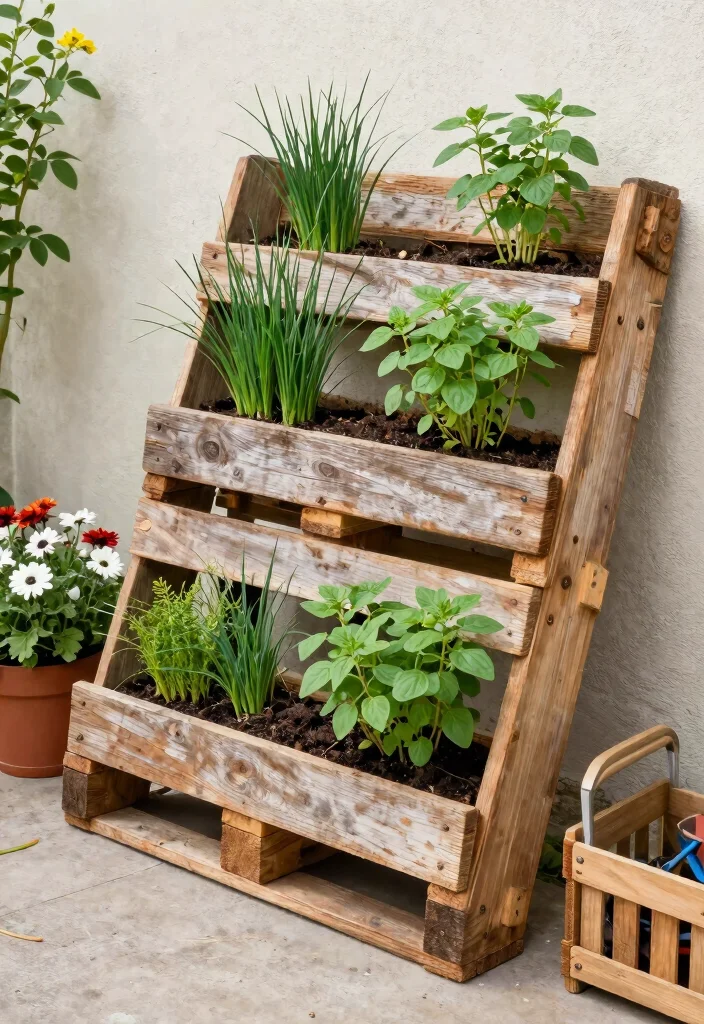 15 Herb Planter Box Ideas That Drain Well and Don't Rot 3 15 Herb Planter Box Ideas That Drain Well and Don't Rot - 2. Vertical Pallet Planters 1