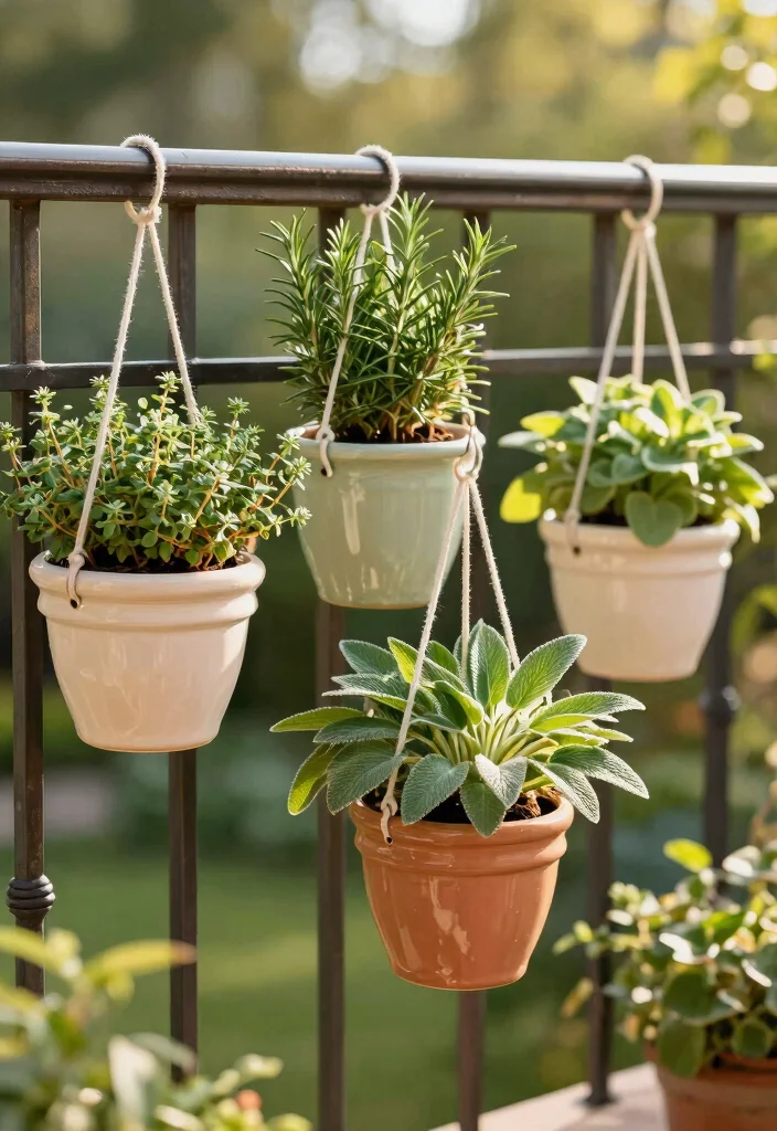 15 Herb Planter Box Ideas That Drain Well and Don't Rot 4 15 Herb Planter Box Ideas That Drain Well and Don't Rot - 3. Hanging Herb Planters 1