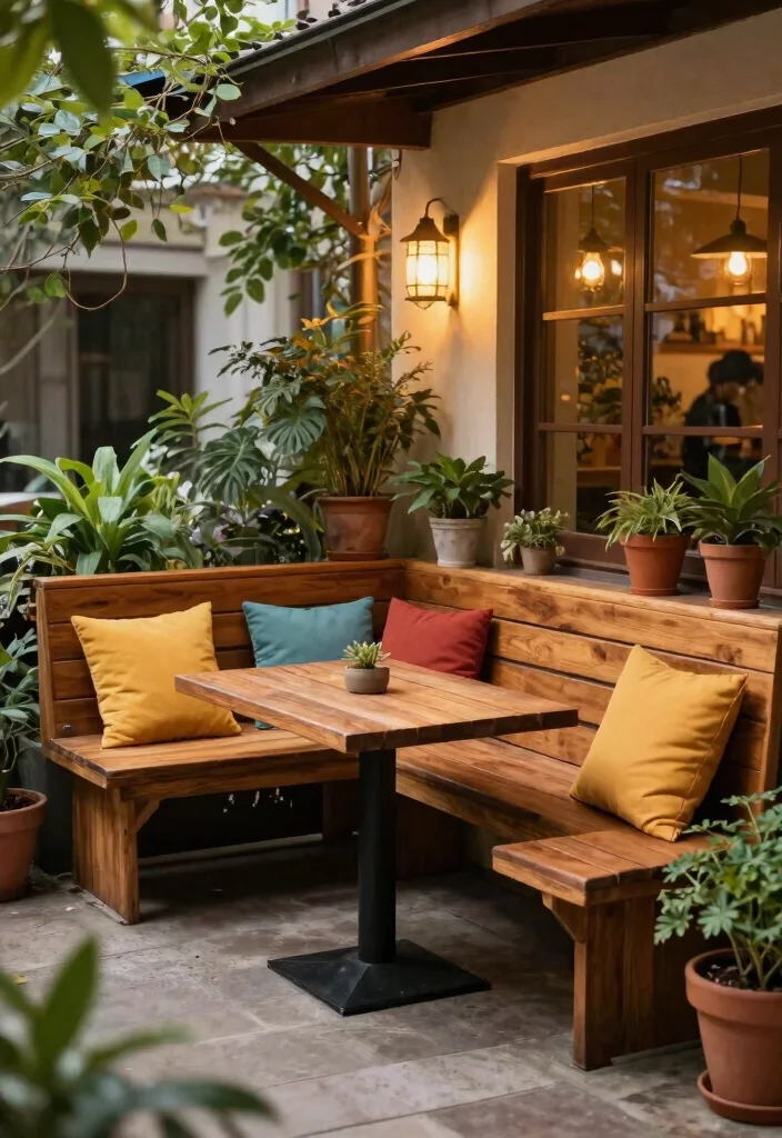 15 Outdoor Dinner Table Ideas That Seat More Without Taking Up Space 8 15 Outdoor Dinner Table Ideas That Seat More Without Taking Up Space - 7. Bench Seating 1