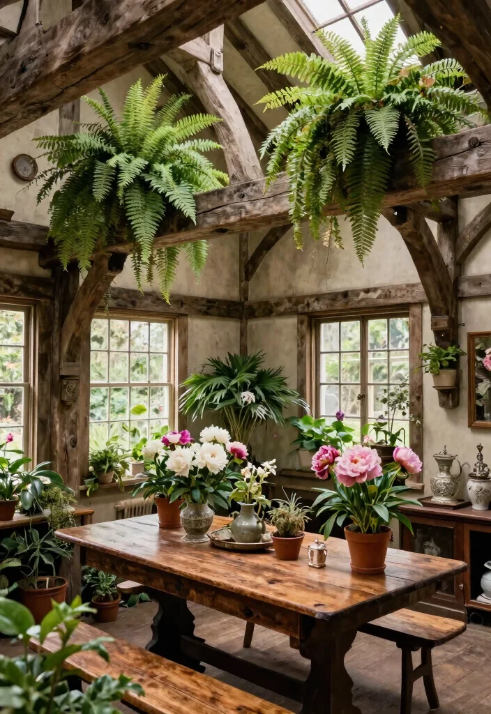 15 Vaulted Ceiling Beams Ideas That Make Low Ceilings Feel Taller 15 15 Vaulted Ceiling Beams Ideas That Make Low Ceilings Feel Taller - 14. Vintage Beams for a Timeless Look 1