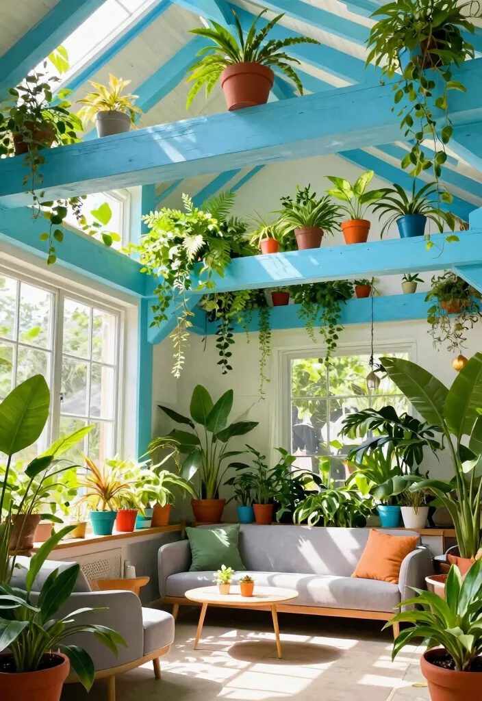 15 Vaulted Ceiling Beams Ideas That Make Low Ceilings Feel Taller 5 15 Vaulted Ceiling Beams Ideas That Make Low Ceilings Feel Taller - 4. Painted Beams for a Pop of Color 1