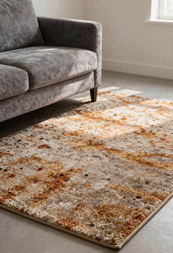 earthy tones enhance warm grey