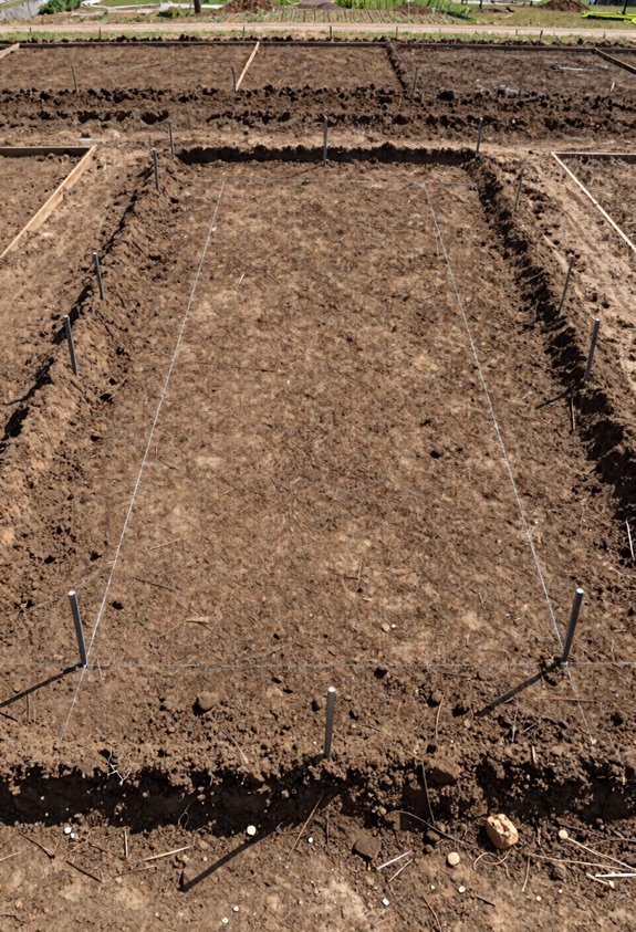 Level Ground for a Storage Shed in 5 Steps 2 mark stakes string measure diagonals