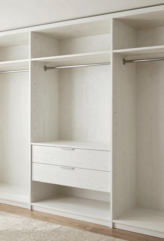How Big Should Standard Closets Be? 2 standard closet size guidelines reveal flexibility